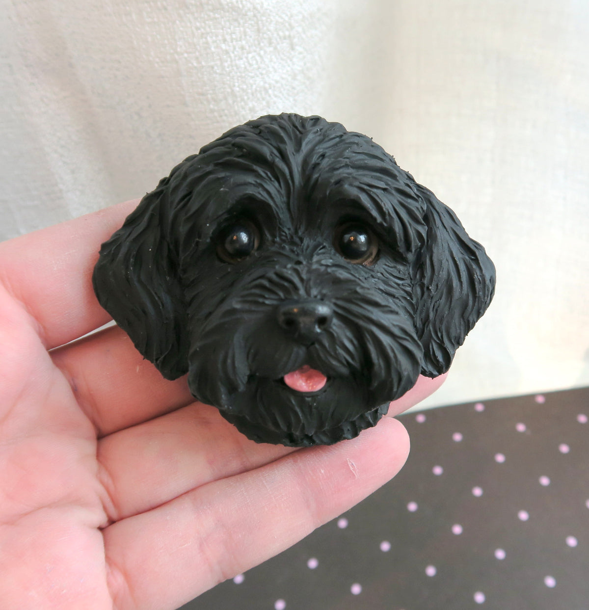 Labradoodle or other Doodle Car Vent Clip with Diffuser Option Hand Made Collectible