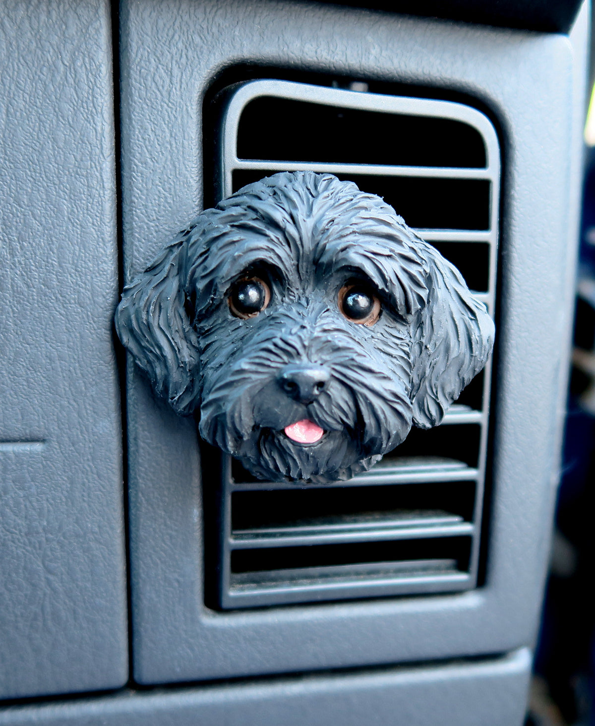 Labradoodle or other Doodle Car Vent Clip with Diffuser Option Hand Made Collectible