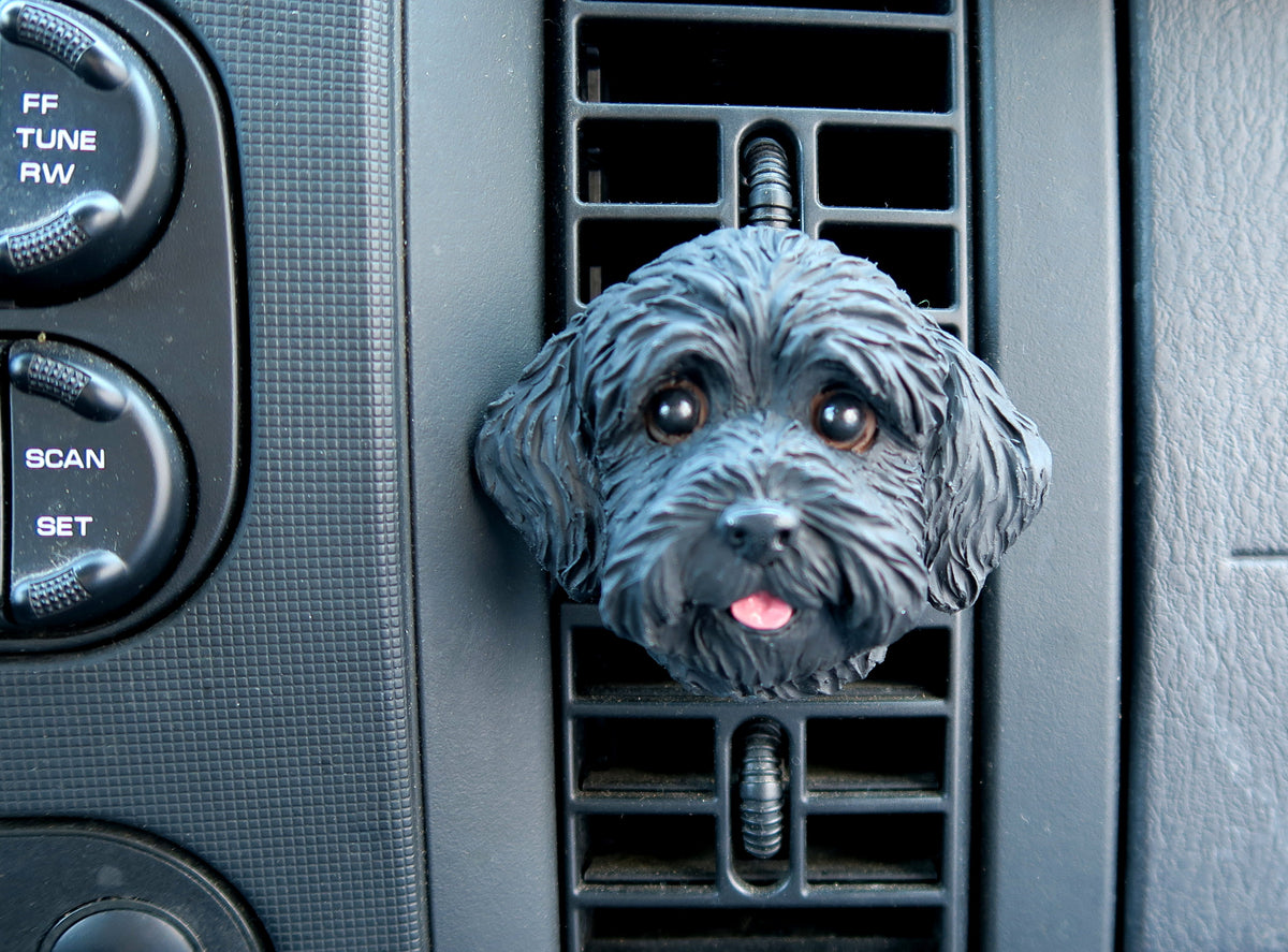 Labradoodle or other Doodle Car Vent Clip with Diffuser Option Hand Made Collectible