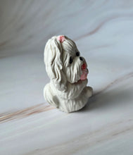 Load image into Gallery viewer, Maltese with Ice Cream Toy Hand Sculpted Collectible