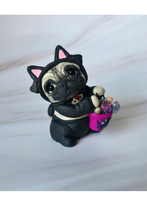 Load image into Gallery viewer, RESERVED for Ashley Pug Bundle Hand sculpted Clay Collectibles