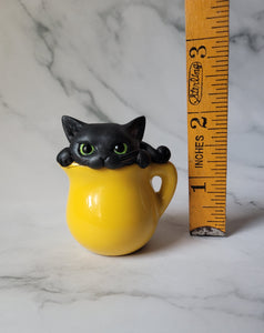 RESERVED for Ashley Black Cat Bundle Hand sculpted Clay Collectibles