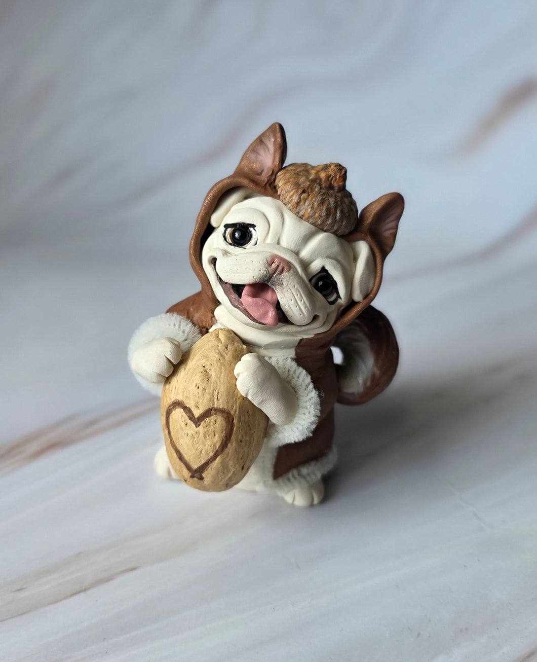 RESERVED for Ashley Pug Bundle Hand sculpted Clay Collectibles