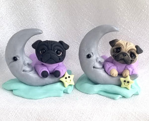 *ORDER for Rose* Hand Sculpted Collectible Pugs