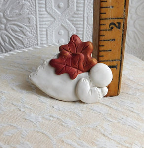 Autumn Angel Brooch/Pin  Clay Sculpted Jewelry