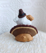 Load image into Gallery viewer, Thanksgiving Give Thanks &quot;turkey&quot; English Bulldog  Hand Sculpted Collectible
