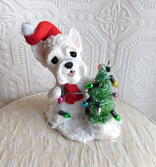 *SPECIAL ORDER* Christmas Krypto  trimming the tree Hand Sculpted Collectible