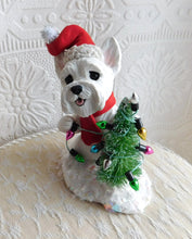 Load image into Gallery viewer, *SPECIAL ORDER* Christmas Krypto  trimming the tree Hand Sculpted Collectible