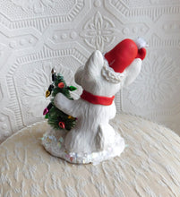 Load image into Gallery viewer, *SPECIAL ORDER* Christmas Krypto  trimming the tree Hand Sculpted Collectible