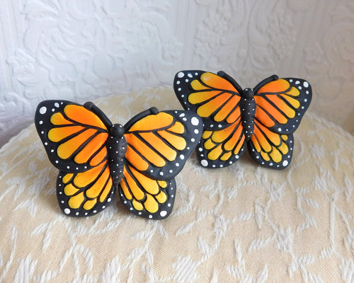 Butterfly Cabinet Drawer Pull Handles Knobs Hardware - Furever Clay