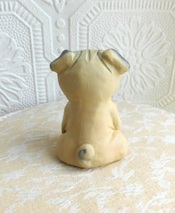 Fawn Pug Collectible Shelf sitter - Furever Clay