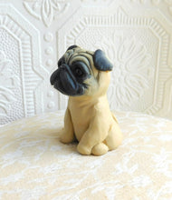Load image into Gallery viewer, Fawn Pug Collectible Shelf sitter - Furever Clay