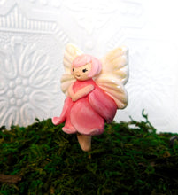 Load image into Gallery viewer, Fairy Garden Pink flower Fairy - Furever Clay