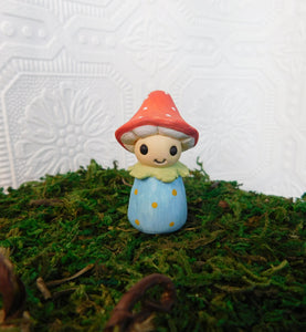 Fairy Garden Mushroom Cap simple gnome cutie - Furever Clay