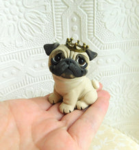 Load image into Gallery viewer, RESERVED FOR REES A Royal Pug Hand sculpted Clay Collectible