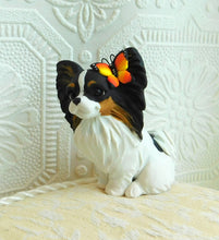 Load image into Gallery viewer, Papillon with Butterfly Hand Sculpted Collectible