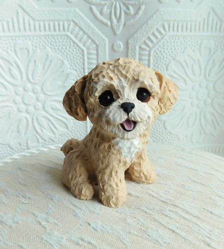 Poodle mix, Maltipoo, Cavapoo, Havapoo, Goldendoodle hand sculpted Collectible