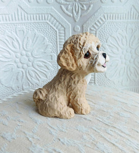 Poodle mix, Maltipoo, Cavapoo, Havapoo, Goldendoodle hand sculpted Collectible