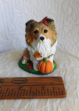 Load image into Gallery viewer, Sheltie Autumn Fun Sculpture - Furever Clay