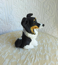 Load image into Gallery viewer, Sheltie with Lavender Rose Sculpture - Furever Clay