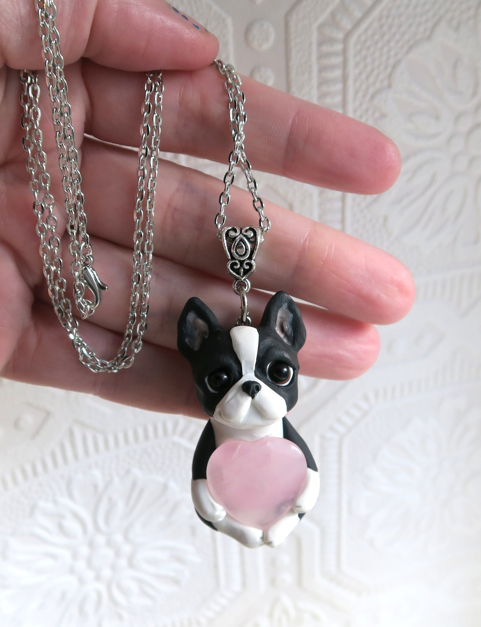 Wholesale Cute Boston Terrier Head Necklace Female and Male Gift Jewelry  Pendant--12pcs/Lot - AliExpress