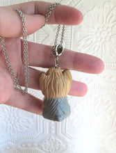 Load image into Gallery viewer, Yorkshire Terrier Love &amp; Energy Rose Quartz pendant necklace