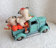 Load image into Gallery viewer, Pug Autumn Pick up truck Home Decor Hand sculpted Clay Collectible