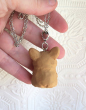 Load image into Gallery viewer, Corgi Love &amp; EnergyRed Agate heart stone pendant necklace