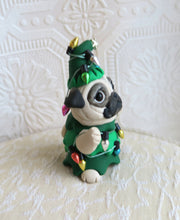 Load image into Gallery viewer, Christmas Tree Pug Hand Sculpted Collectible