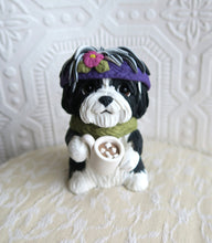 Load image into Gallery viewer, Cup of Cocoa Havanese Cutie Hand Sculpted Collectible