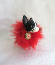 Load image into Gallery viewer, Boston Terrier Valentine&#39;s Day hand sculpted Collectible