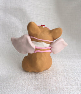 Valentine Cupid Corgi Hand Sculpted Collectible