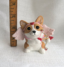 Load image into Gallery viewer, Valentine Cupid Corgi Hand Sculpted Collectible