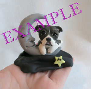 *RESERVED ORDER* for Chery*  Hand Sculpted Collectible Pitbull- special order