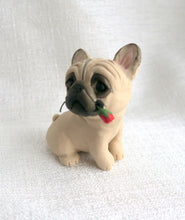 Load image into Gallery viewer, French Bulldog with a Rose Hand Sculpted Collectible