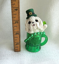 Load image into Gallery viewer, St. Patrick&#39;s Day Maltese Hand Sculpted Collectible