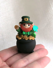 Load image into Gallery viewer, St. Patrick&#39;s Day Mini Leprechaun Hand Sculpted Collectible