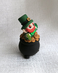 St. Patrick's Day Mini Leprechaun Hand Sculpted Collectible