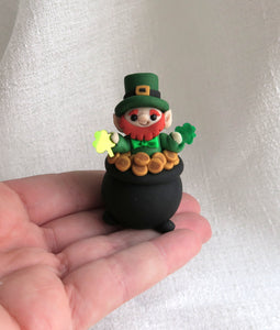 St. Patrick's Day Mini Leprechaun Hand Sculpted Collectible