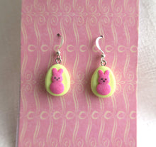 Load image into Gallery viewer, Candy Bunny Earrings Clay Sculpted Jewelry