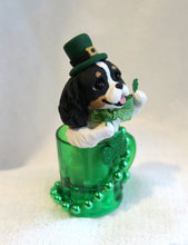 Load image into Gallery viewer, St. Patrick&#39;s Day Cavalier King Charles Spaniel Hand Sculpted Collectible