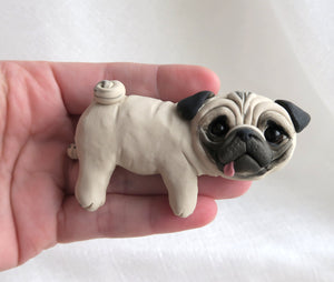Lazy Fawn Pug Collectible Shelf sitter