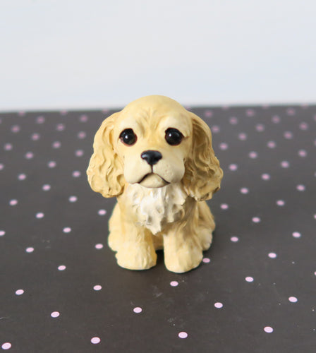 Buff Cocker Spaniel Handmade Resin Collectible