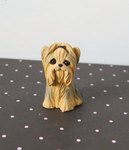 Mini Yorkshire Terrier Handmade Resin Collectible
