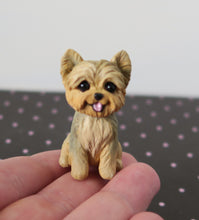 Load image into Gallery viewer, Mini Yorkshire Terrier Handmade Resin Collectible