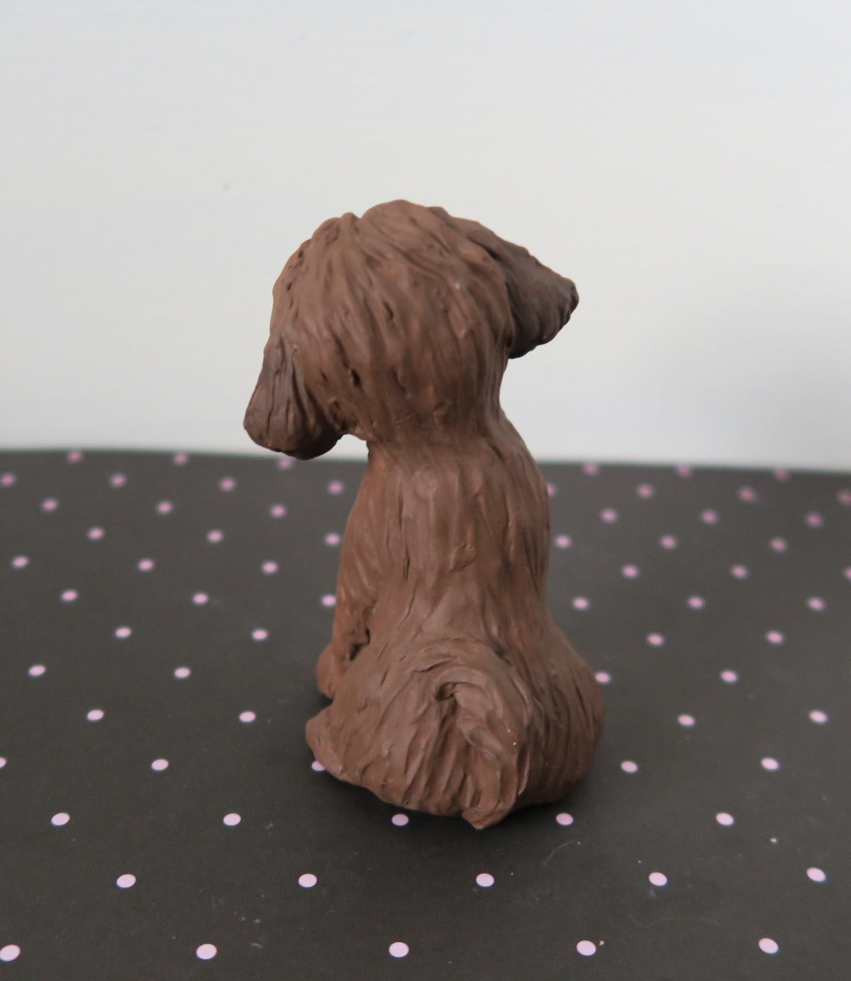 "Chocolate" Brown Doodle, Goldendoodle, Labradoodle, any Poodle mix Handmade Resin Collectible