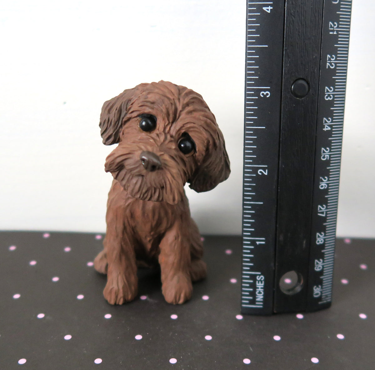 "Chocolate" Brown Doodle, Goldendoodle, Labradoodle, any Poodle mix Handmade Resin Collectible
