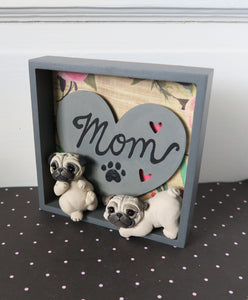 Pug Decorative Collectible Dog Mom Sign