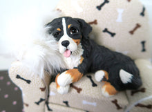 Load image into Gallery viewer, Sleepy Bernese Mountain Dog Favorite Chair Mixed Media Collectible