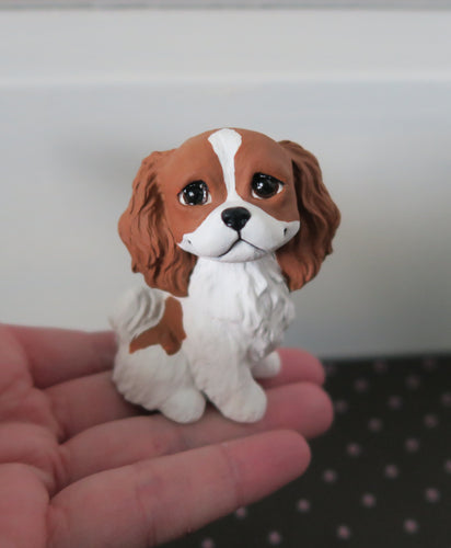 Cavalier King Charles Spanial Handmade Resin Collectible